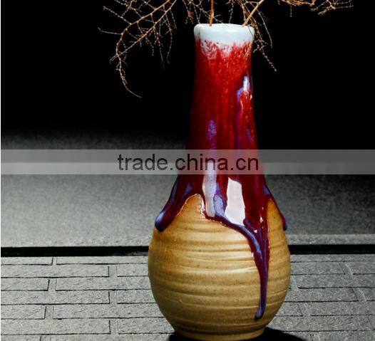 Variable Glaze Antique Coarse Pottery Furnishing Articles HY167602