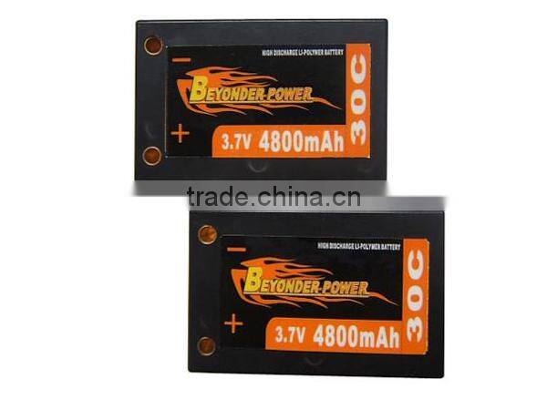 Hard case 7.4v rc helicopter battery pack for airplane/car/toy, factory wholesale rechargeable rc lipo battery