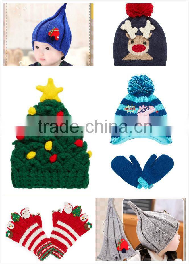 Alibaba China Oem Wholesale Fashion Custom Acrylic and Polyester Winter Knitted Beanie Hat