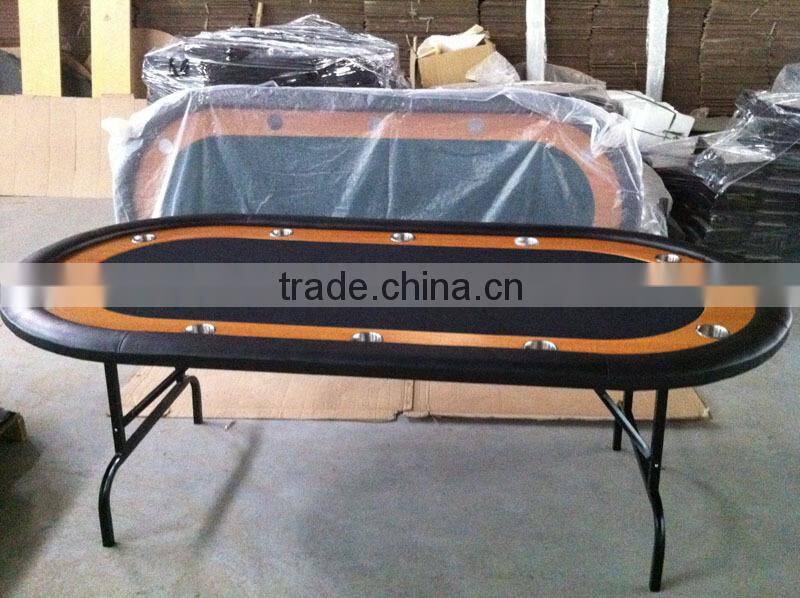 84 Inch Deluxe Folding Poker Table With Folding Steel leg