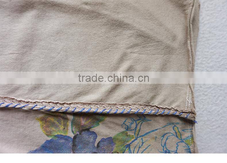 Alibaba china top product women's sexy custom printing burnout tank top