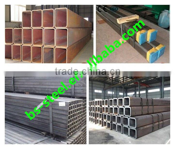 Black square/rectangular welded steel pipe