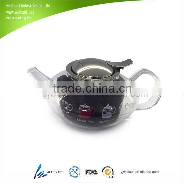 hot selling high quality colored glass pots