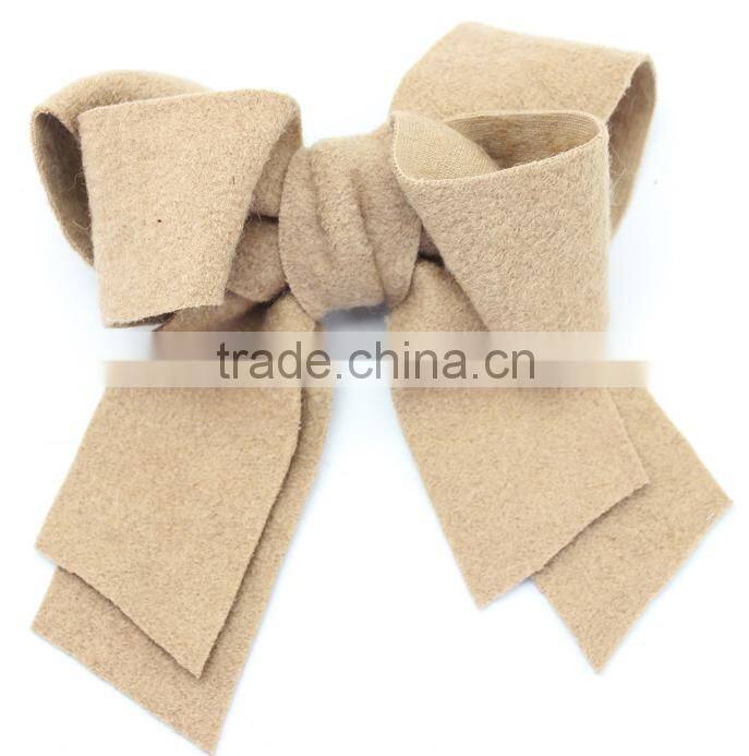 Fashion New Fall Wool Bow Clip,Large Wool hair bows