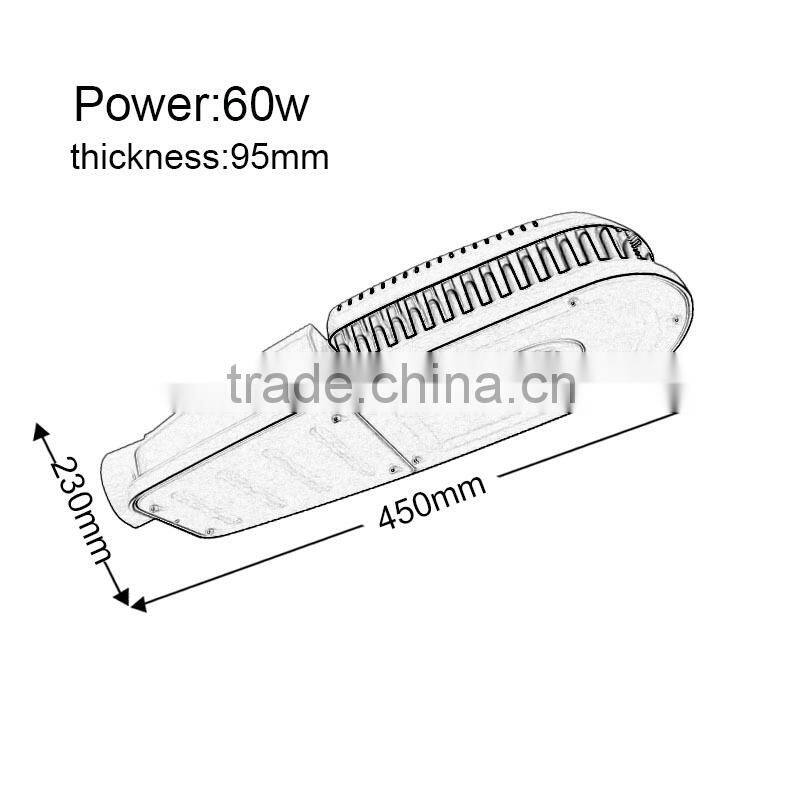 COB 60W IP65 retrofit LED Street Light
