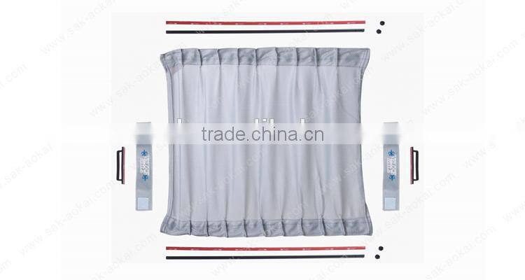 Racing car curtains mesh fabric car sunshade folding car sunshade