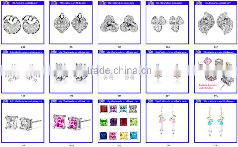 China Jewelry 925 Sterling Silver Freshwater Rice Shape Wedding Earrings Pearl
