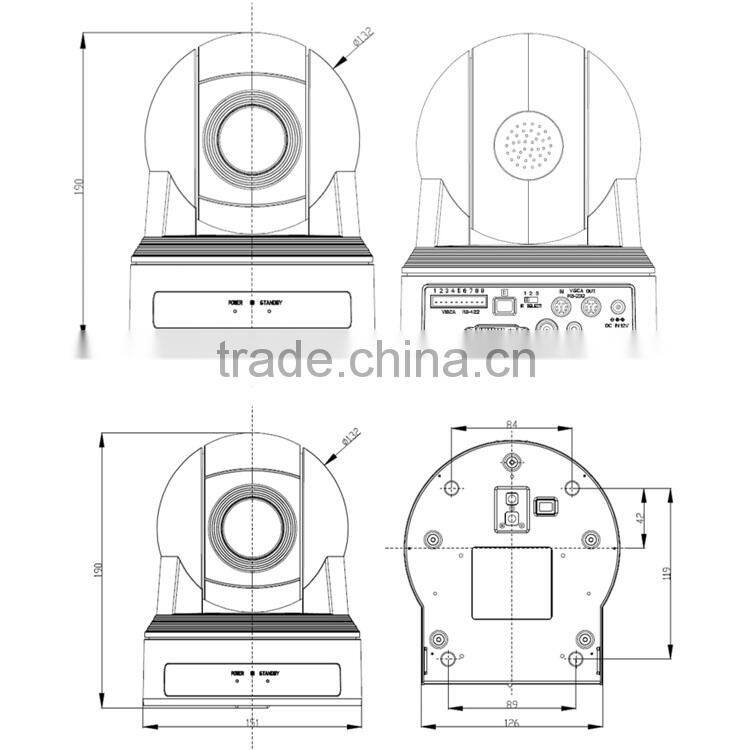 HOT SALES 1080p hd zoom camera module for hd-sdi cmos camera ptz cameras