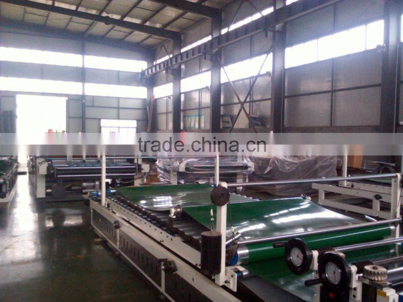 2010 new (francais) DZF 1300 E a vide de type adsorber machine de revetement semi-automatique-la production de carton ondule