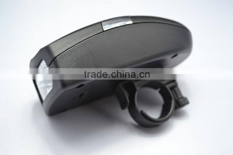 3 led bicycle headlights bicycle horn Multifunctional bike lights with a trumpet