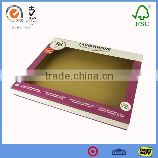 High Quality Made in China Custom Printed Corrugated cardboard gift boxes with clear window