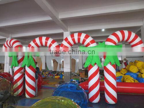 Inflatable Reindeer in Christmas Yard