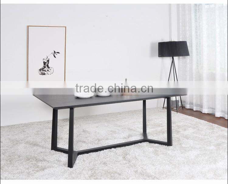 high quality modern elegant rectangle dinning table wood MDF dinning table