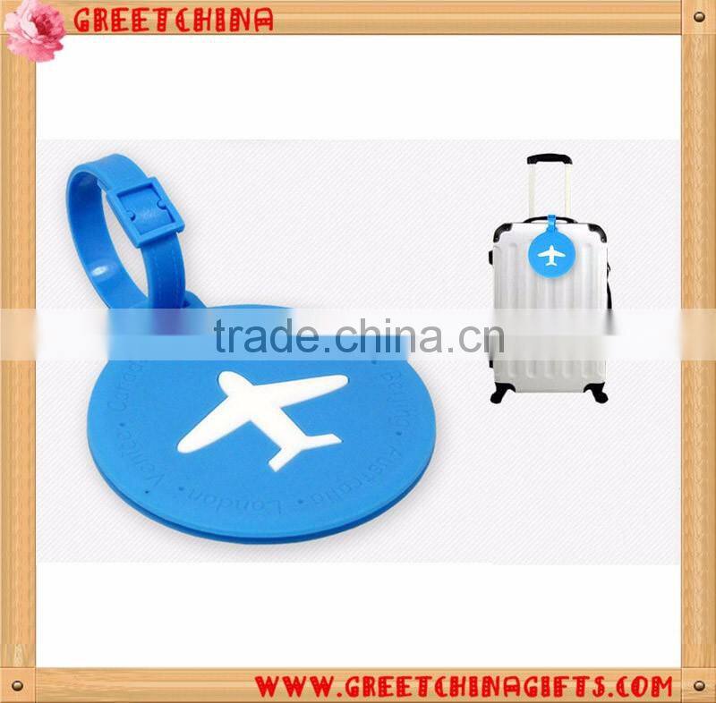 Promotional Custom Plastic Cute Colorful Silicone Luggage Tag Wholesale