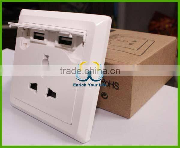 Hottest sell fast Duplex USB wall mount socket outlets