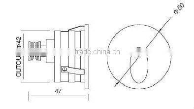 Wholesale 1W CREE LED Wall Light High Lumen