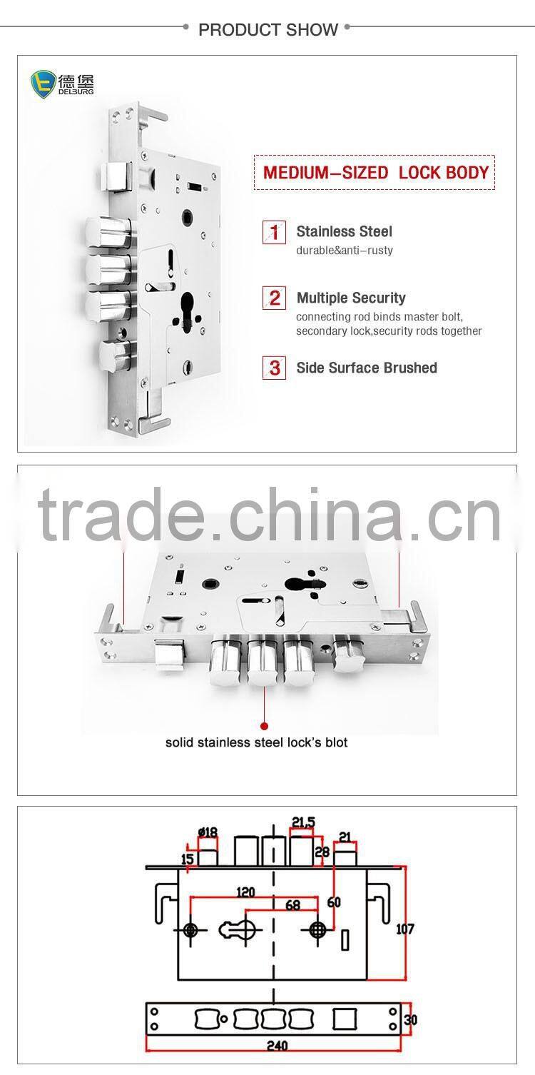 best brand italy mortise three point door locks imported