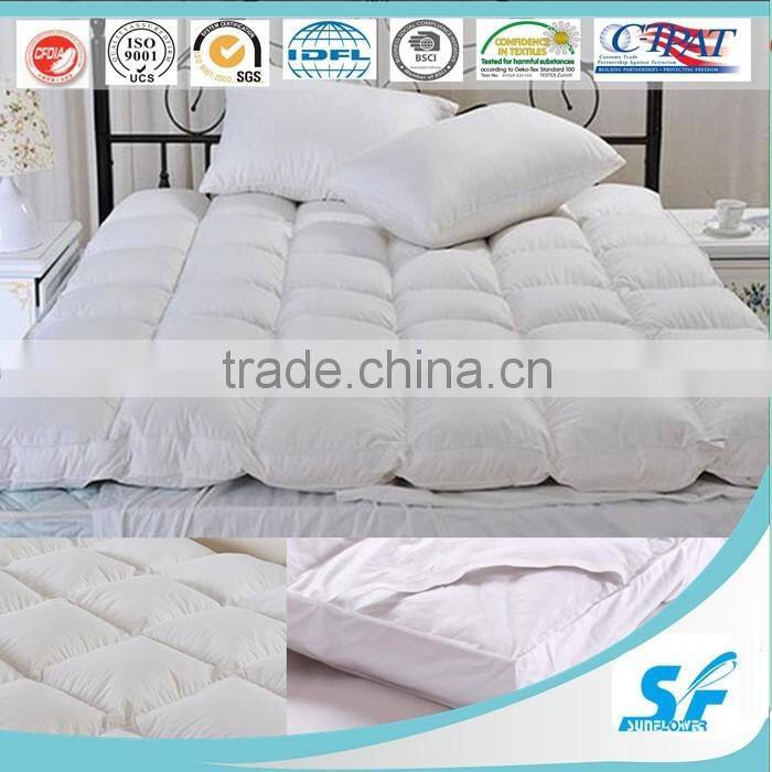 Wine red 100%cotton daimond quilting mattress protector with skirt