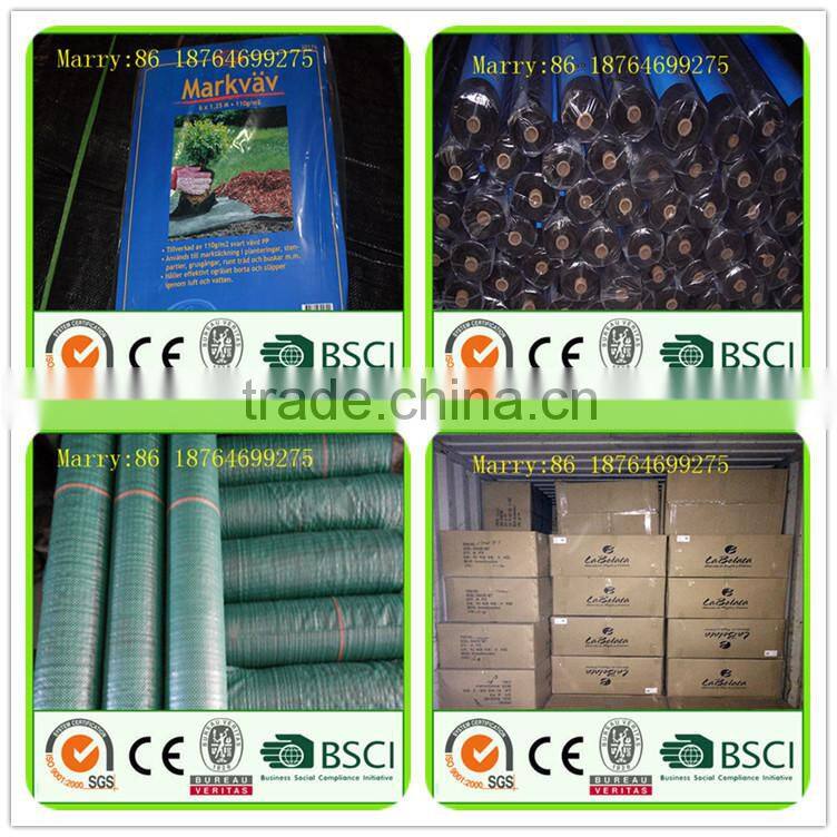black pp woven ground cover