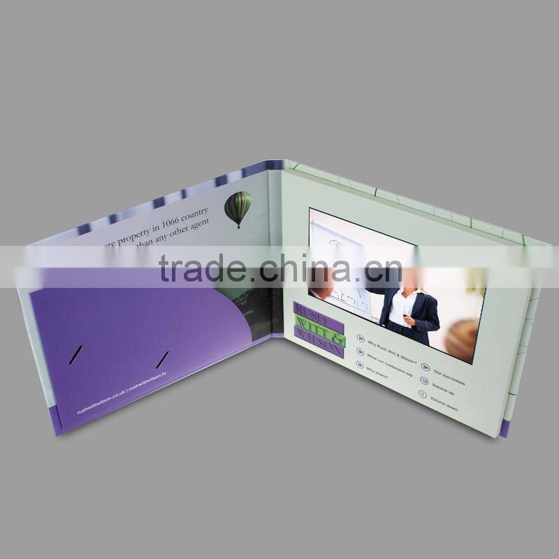 7 inch magnetic switch lcd video brochure card video brochure module video brochure card with best price
