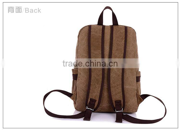 heavy duty waterproof backpack customized fashionable canvas bag