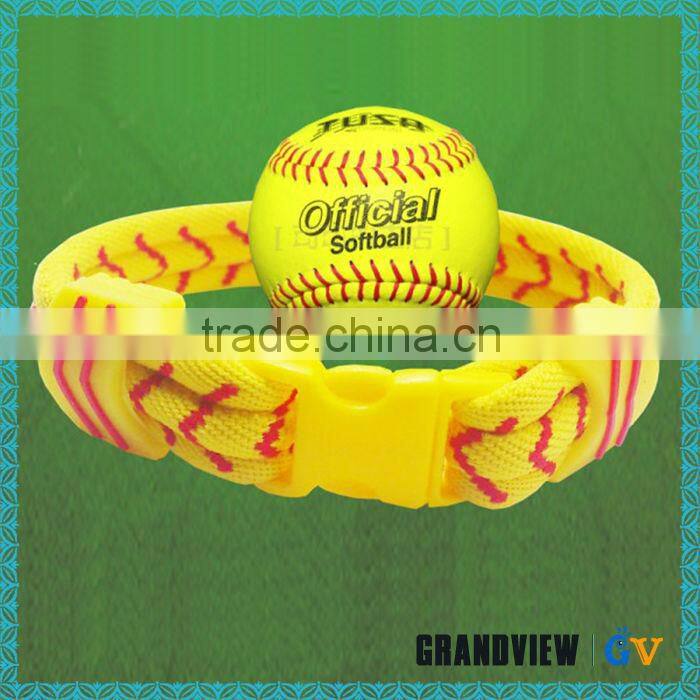 Softball bracelet handmade fancy bracelet,custom nylon bracelet,handmade men bracelets