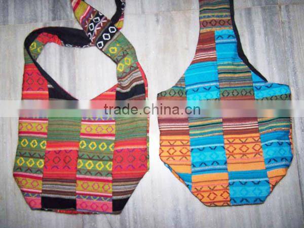 50 Pcs Lot Cotton Handmade Tribal Design Shoulder Bag/Girls College Bag