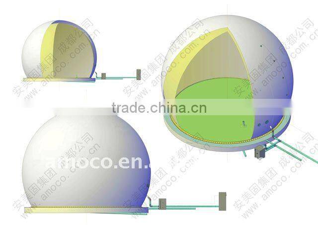 Pressure release for biogas plant