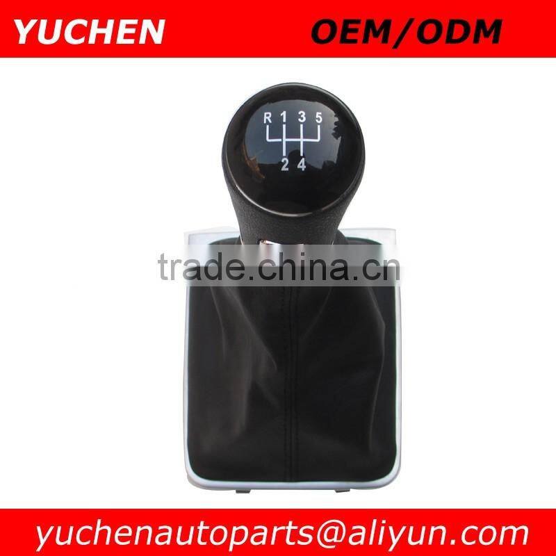 Factory Wholesales YUCHEN Car Shift Gear Knob With Chrome Frame For VW Passat B6 CC 3C R36 TDI 2005-2011 car body part name