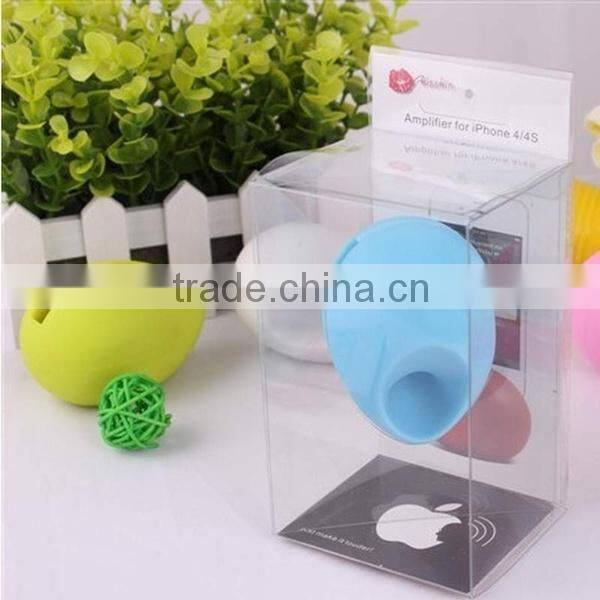 100% food grade silicone cell phone loudspeaker,silicone mobile phone speaker
