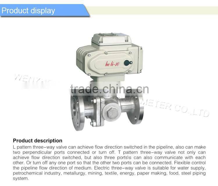 Flange Ball valve with electric actuator