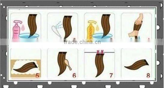 New Arrival mixed Color Indian remy hand tied hair weft