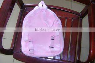 30cm promotional customzied stuffed plush frog animal shape handbag toy with handgrip