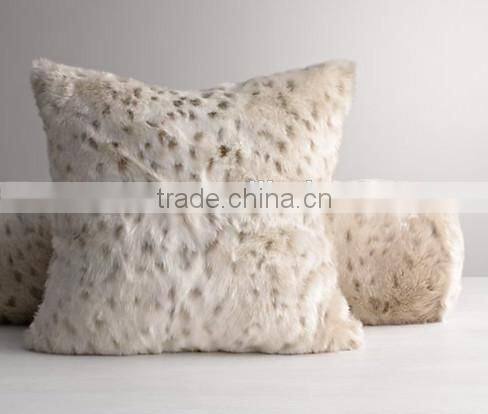 Faux fur pillow/luxury fur sofa pillow /faux fur pillow covers