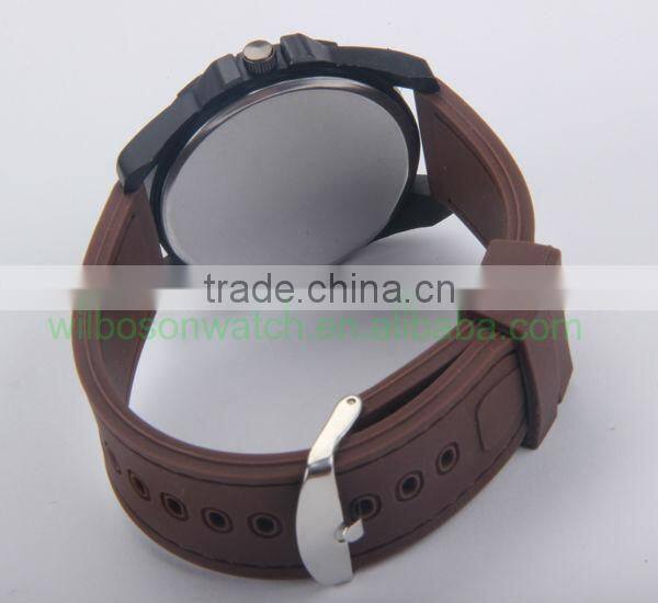 Candy silicon watch with stainless steel buckle