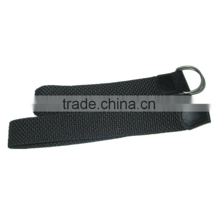 High Quality Woman Black Knitted Acrylic Canvas Belt