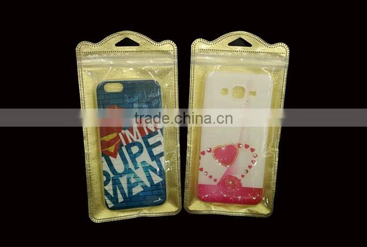 mobile back cover packaging design/phone packaging/mobile accessories packaging zipper bag