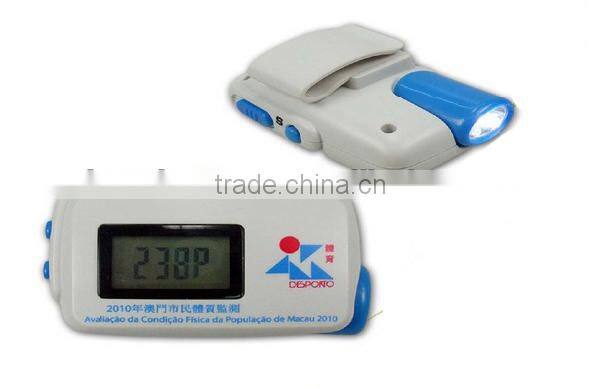 Digital Multifunctional LED Flashlight Calorie Pedometer with Time display