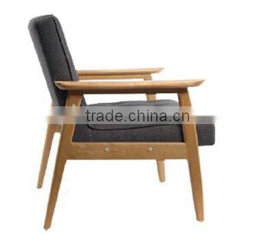 Solid Wood Fabric Sponge seat Living Room Chairs