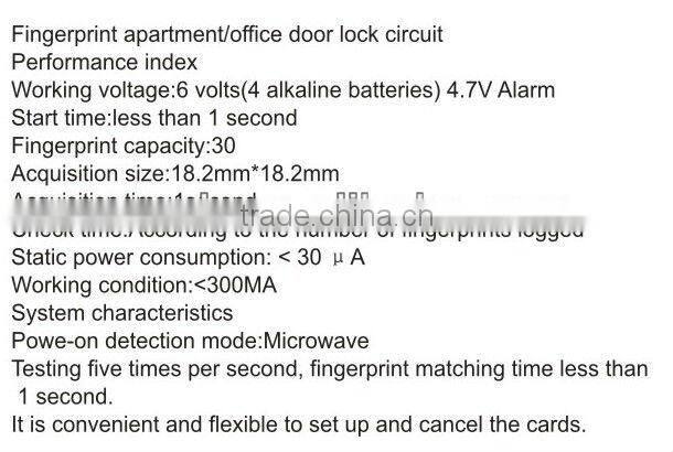Electronic Password Protected lock system high security fingerprint lock for office Home,APartment,Office etc
