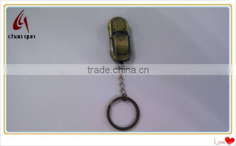 Metal 3D mini car model keychain