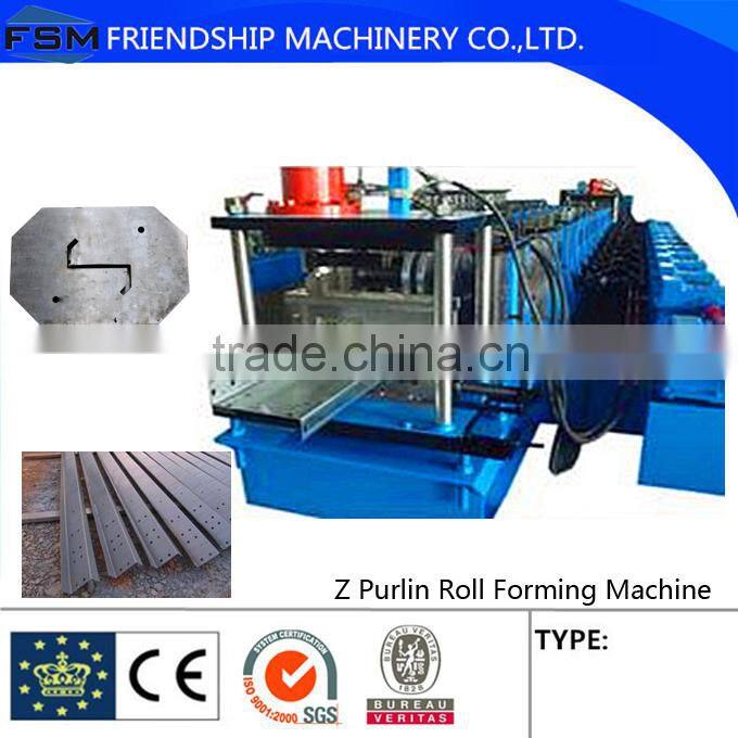 Z Purlin Roll Forming Machine 15m/min 3mm thickness