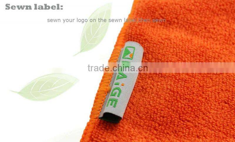 Outdoor Microfiber Custom Gym Towel with Mesh Bag