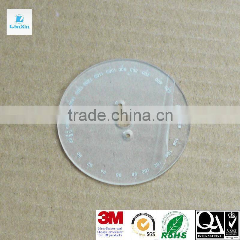 Printing Acrylic window indicator plate