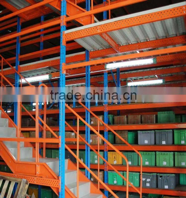 Multi-purpose Adjustable Metal Mezzanine Floor Storage Rack System