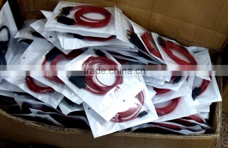 New red line MHL cable! 1080P MHL to HDM I cable for Samsung Galaxy S3 S4