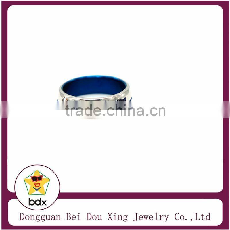 Fancy to you with midnight navy color crystal paved new fashion Ring