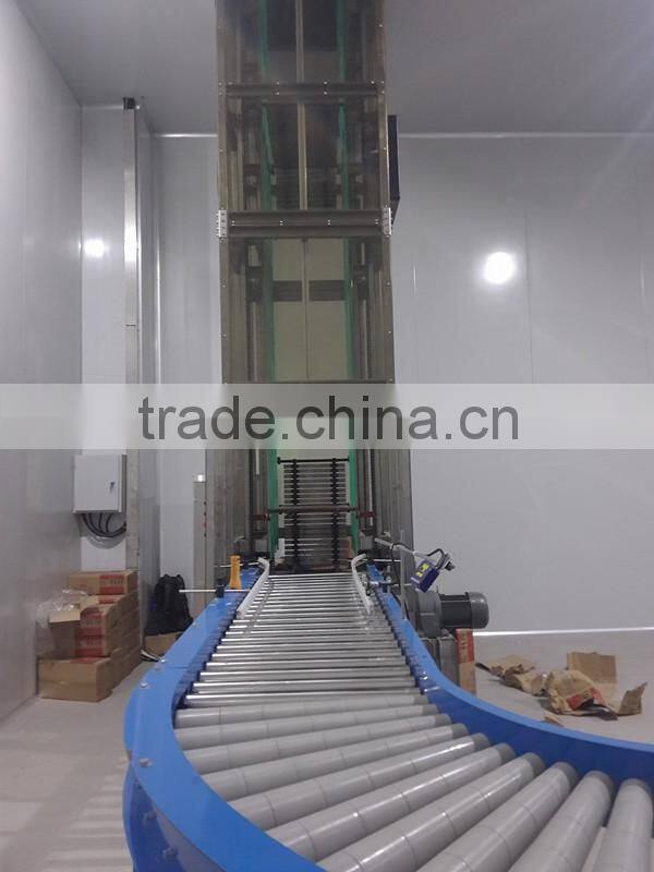 Warehouse different floor vertical cartons lift/cases elevator