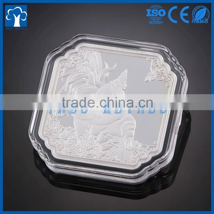 custom metal manufacturer Hydraulic pressure silver coin