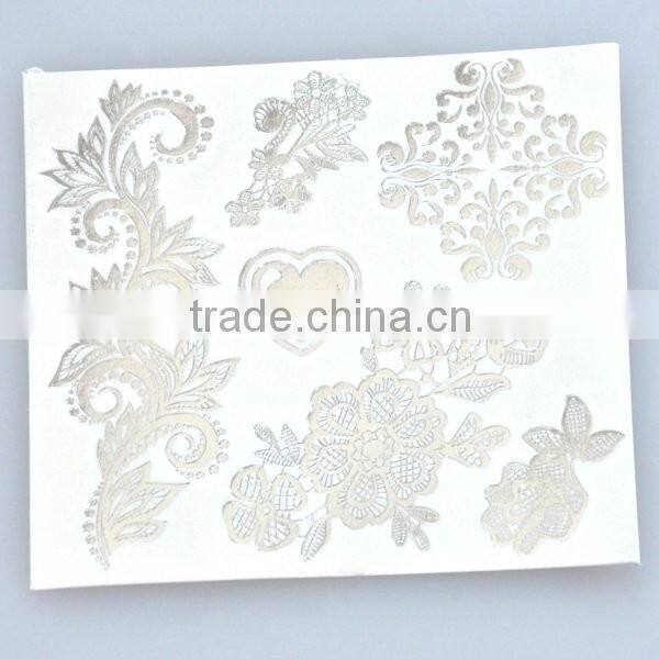 Custom radiant gold and silver heart shaped temporary tattoos flash gold tattoos water transfer body tattoo sticker manufacturer